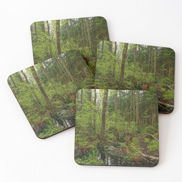 Item preview, Springtime streams flow in the forest designed and sold by yarvin13.