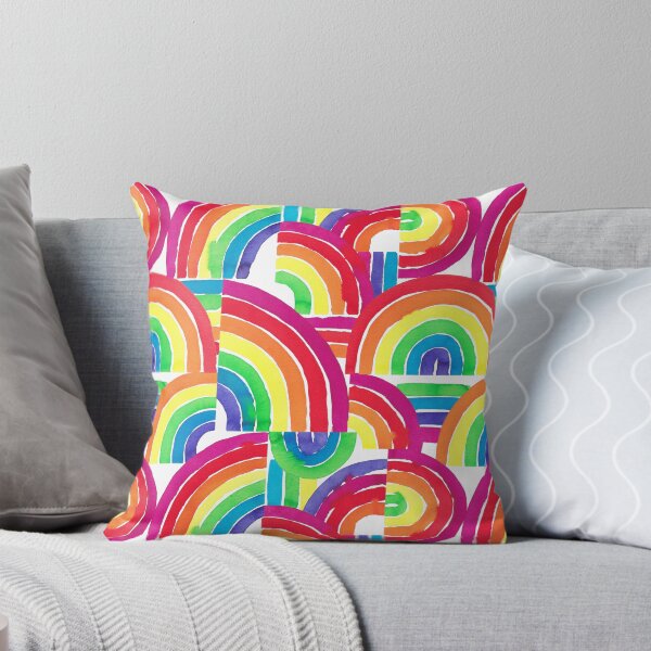 Item preview, Watercolour rainbow pattern designed and sold by suzzincolour.
