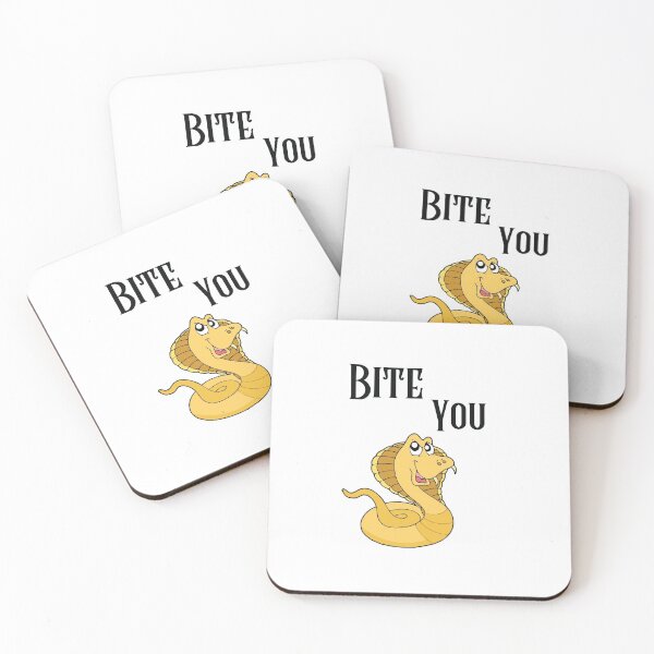 Item preview, Bite you Yellow Snake designed and sold by D00dleBoss.