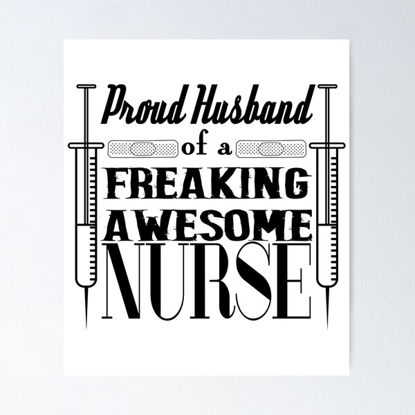 Item preview, Proud Husband Of Nurse (Black) designed and sold by superdumb70.