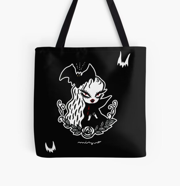 Lady Vamp - for dark color All Over Print Tote Bag