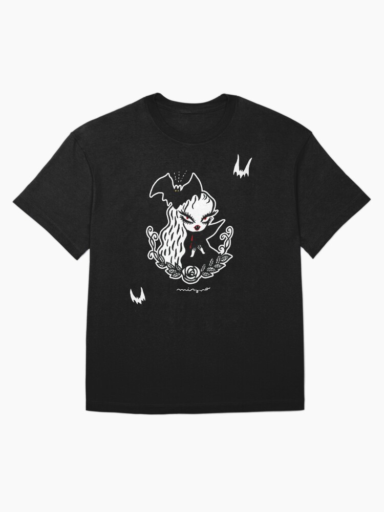 Thumbnail 3 of 7, Oversized T-Shirt, Lady Vamp - for dark color designed and sold by MiznaWada.