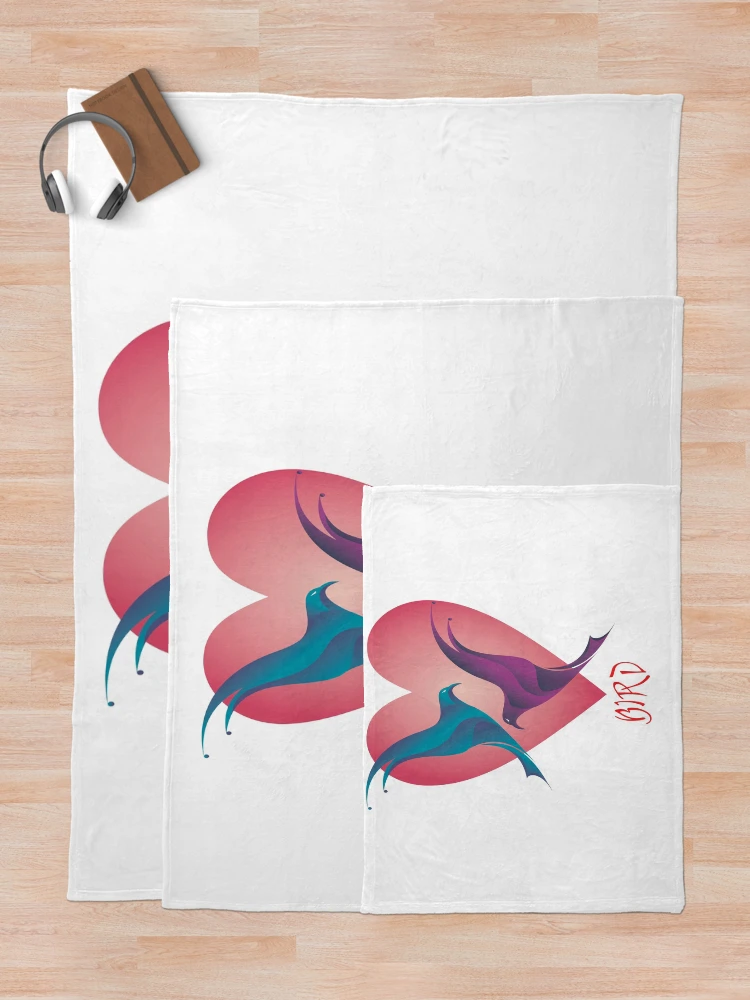 Thumbnail 5 of 6, Throw Blanket, bird designed and sold by RONYON.