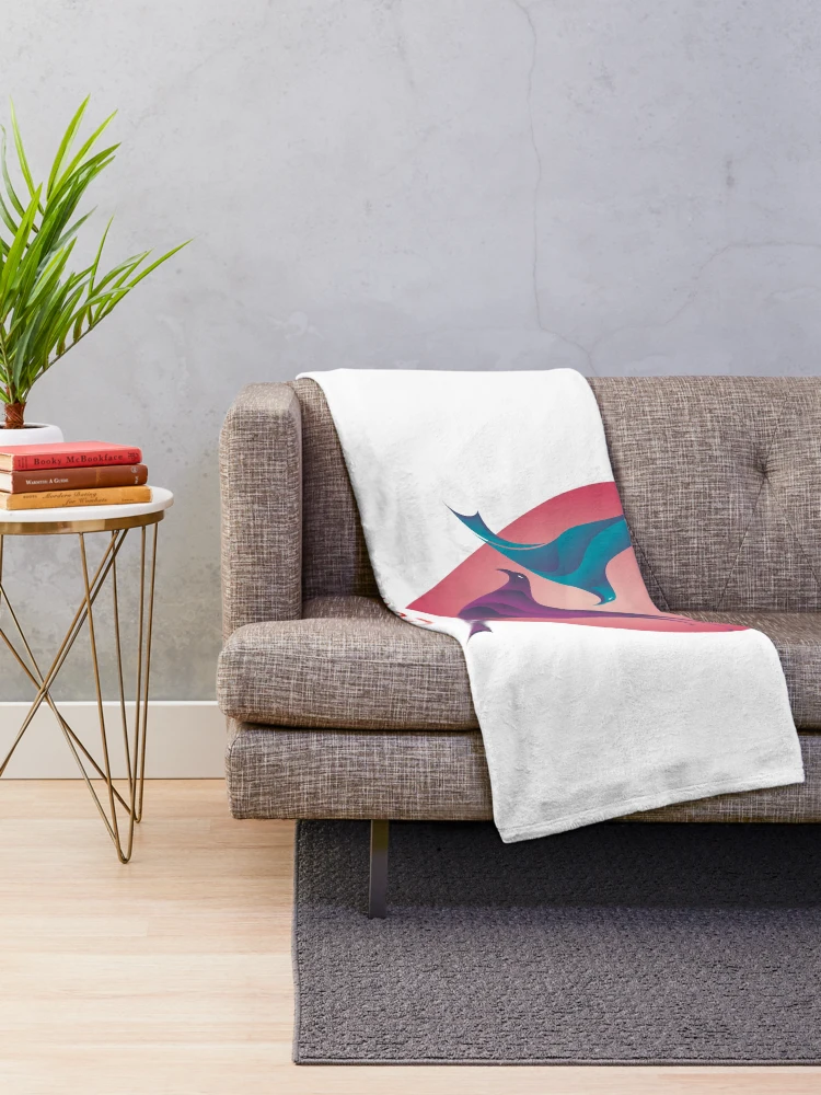 Thumbnail 2 of 6, Throw Blanket, bird designed and sold by RONYON.