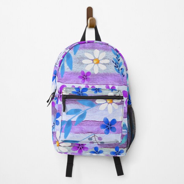 Item preview, Blue and purple flower pattern designed and sold by cizito.
