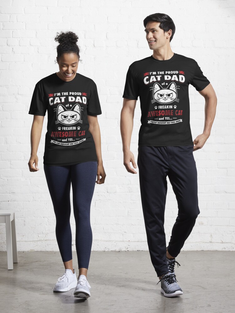 proud cat dad t shirt