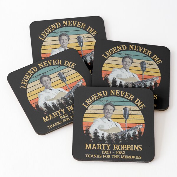Item preview, Legend Never Die Marty Robbins Retro Thanks For The Memories designed and sold by ImogenLee.