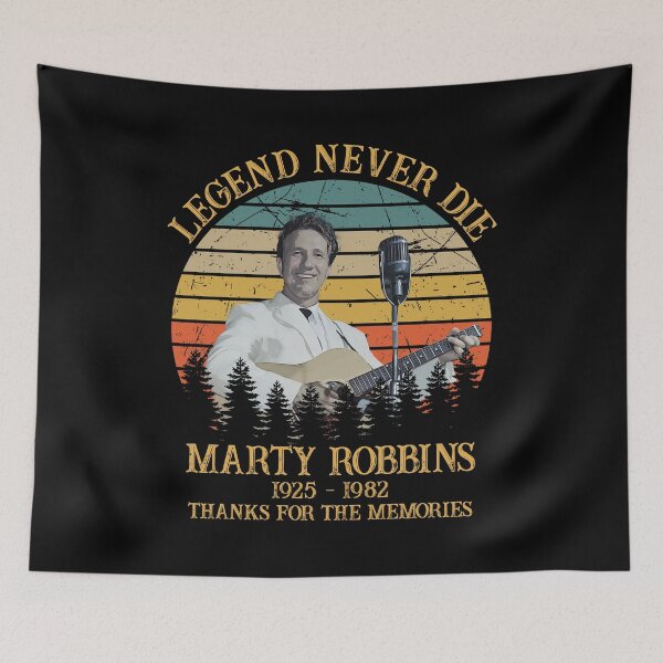 Item preview, Legend Never Die Marty Robbins Retro Thanks For The Memories designed and sold by ImogenLee.