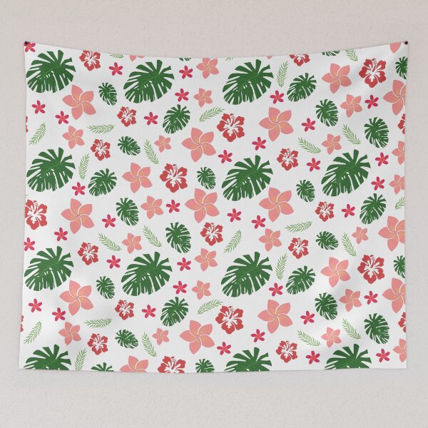 Item preview, Tropical Leaves and Flowers Pattern Design designed and sold by Trisha Banlasan.