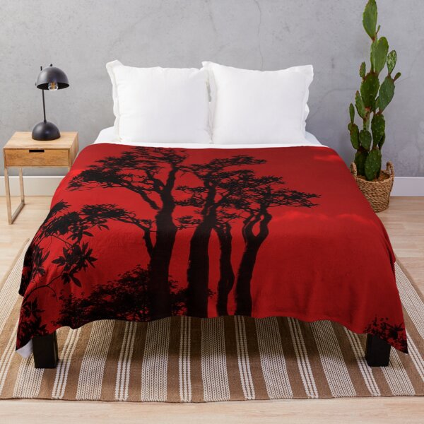 Item preview, Exotic Tropical Trees Silhouette, Socotra Island Red designed and sold by worldways.