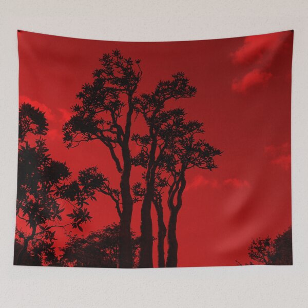 Item preview, Exotic Tropical Trees Silhouette, Socotra Island Red designed and sold by worldways.