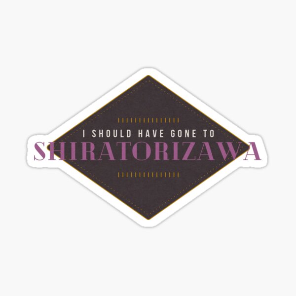 { Haikyuu!! } Shiratorizawa Text Design Sticker
