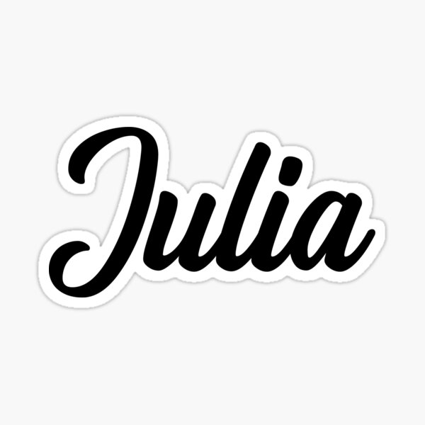 Julia Girls Name Stickers 