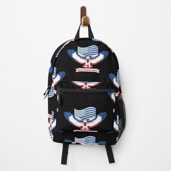Item preview, United States of Anxiety with Flag and Eagle designed and sold by CaitU.