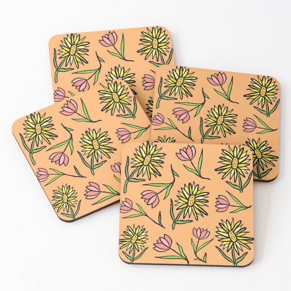 Item preview, Tulips and Sunflowers in orange illustration designed and sold by valdegilde.