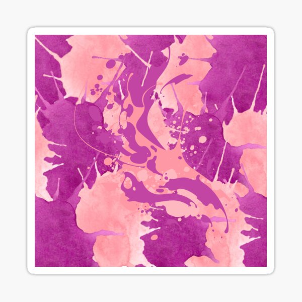 Psychedelic Pink and Mauve Sticker