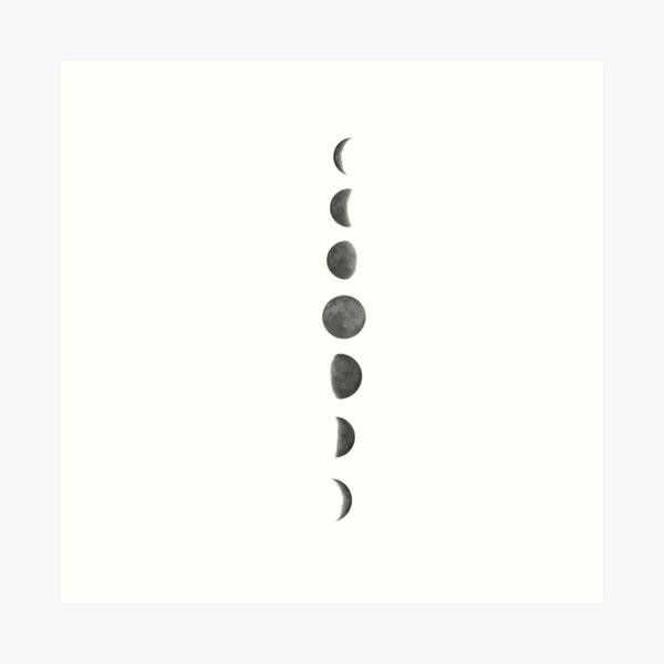 Moon Phases Art Print