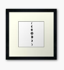 Moon Phases Framed Print