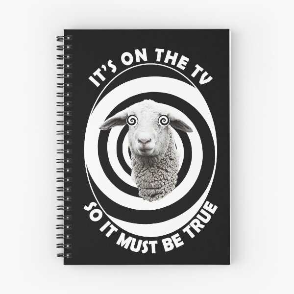 Aperçu de l'œuvre Sheeple, c'est à la télé donc ça doit être vrai. Le mouton créée et vendue par ArtOfRebellion.