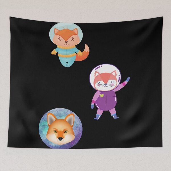 Item preview, Space foxes designed and sold by PeaceyArt.