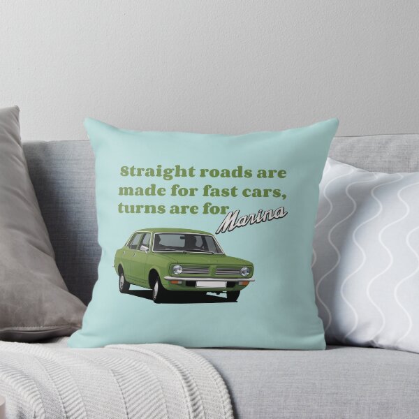 Item preview, Straight roads are made for fast cars, turns are for Morris Marina - green designed and sold by knappidesign.
