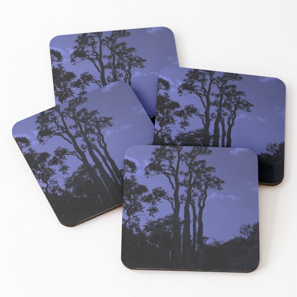 Item preview, Exotic Tropical Trees Silhouette, Socotra Island Blue designed and sold by worldways.