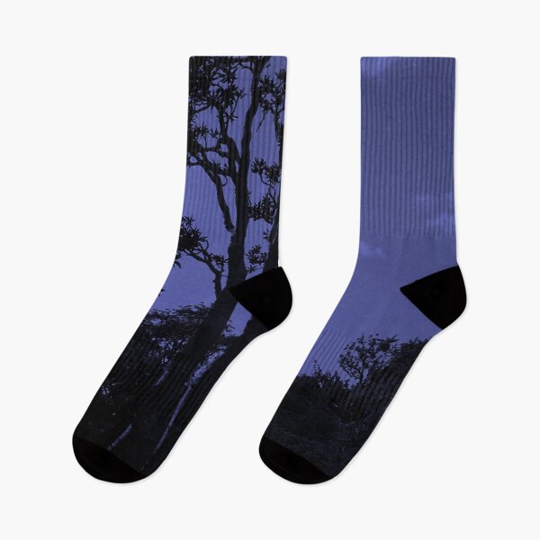 Item preview, Exotic Tropical Trees Silhouette, Socotra Island Blue designed and sold by worldways.