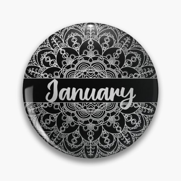 Item preview, January month for bullet journal in silver designed and sold by felinefeelings.