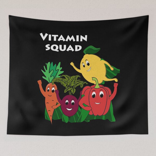 Item preview, Vitamin Squad Superfood Vegetables Vegan designed and sold by katastrophicus.
