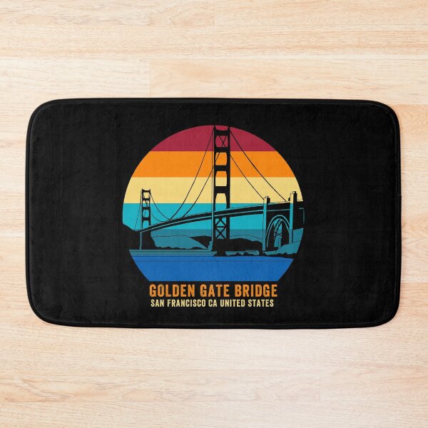 Item preview, Golden Gate Bridge, San Francisco, CA, United States retro sunset designed and sold by Happy-PrintZ.