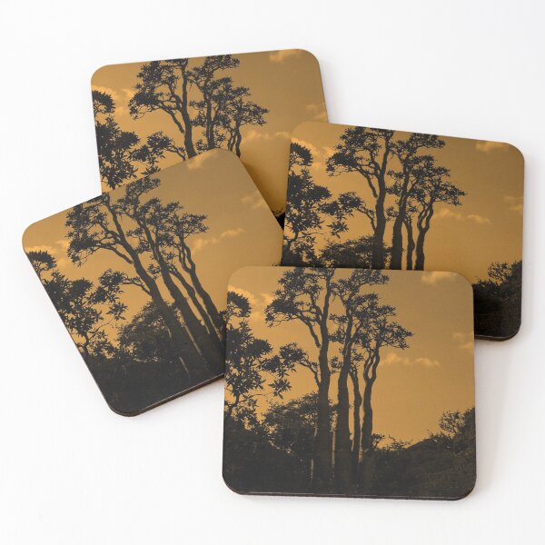 Item preview, Exotic Tropical Trees Silhouette, Socotra Island Sepia designed and sold by worldways.