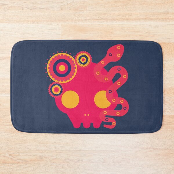 Item preview, Vivid Skull and Snake - in Deep Ocean Blue designed and sold by GUDIJA.