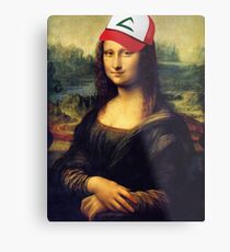 Pokémona Lisa Metal Print