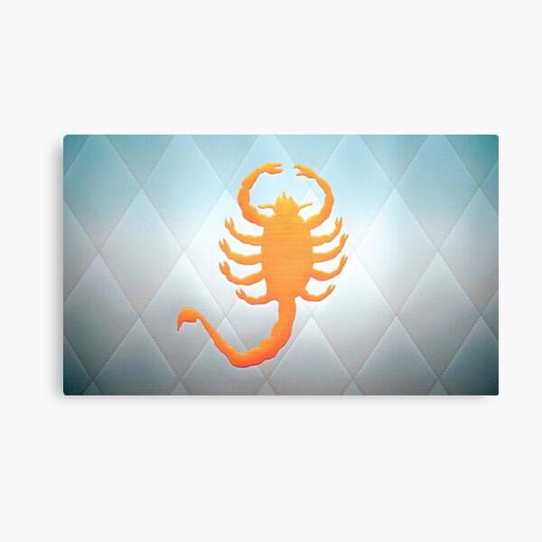 Golden scorpion Canvas Print