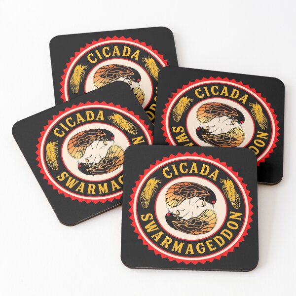 Item preview, Cicada Swarmageddon Retro Badge designed and sold by AntiqueImages.