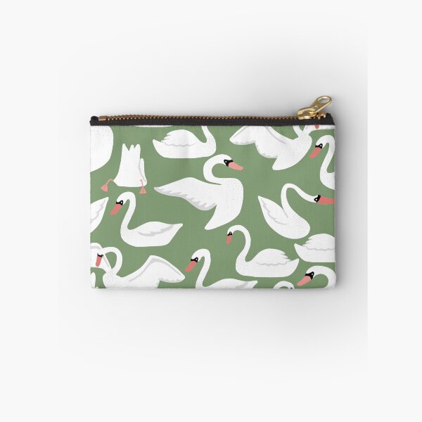 Item preview, Swan Lake Pattern - green designed and sold by space-kitten.