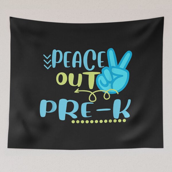 Item preview, Peace Out PreK Funny End Of School Year Teacher Student TShirt58 designed and sold by ayeshacl.