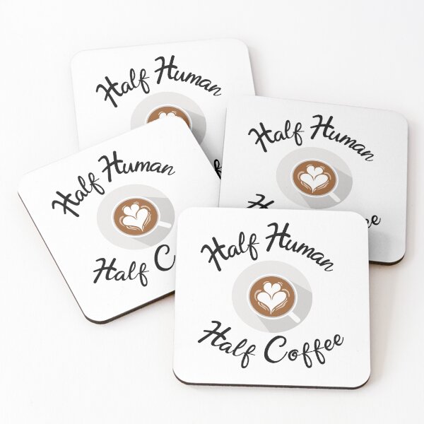 Item preview, Half Human Half Coffee designed and sold by AmazingViews.