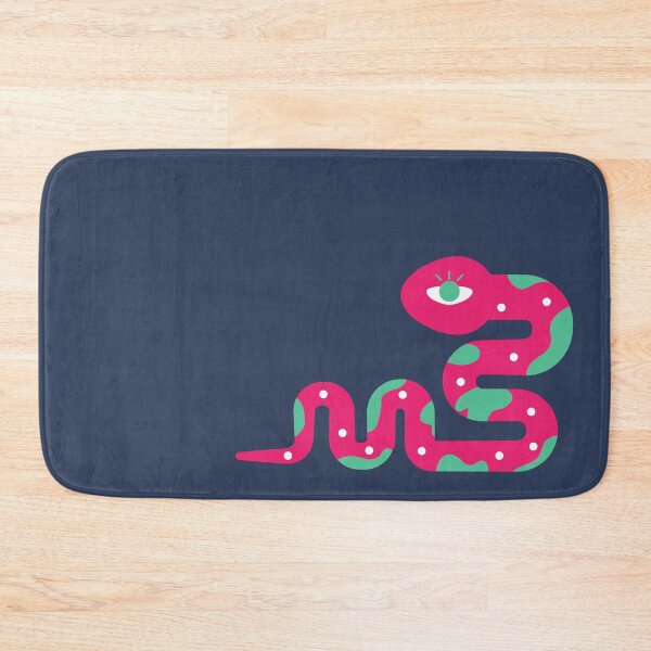 Item preview, Vivid Snake in deep Ocean Blue - Navy designed and sold by GUDIJA.