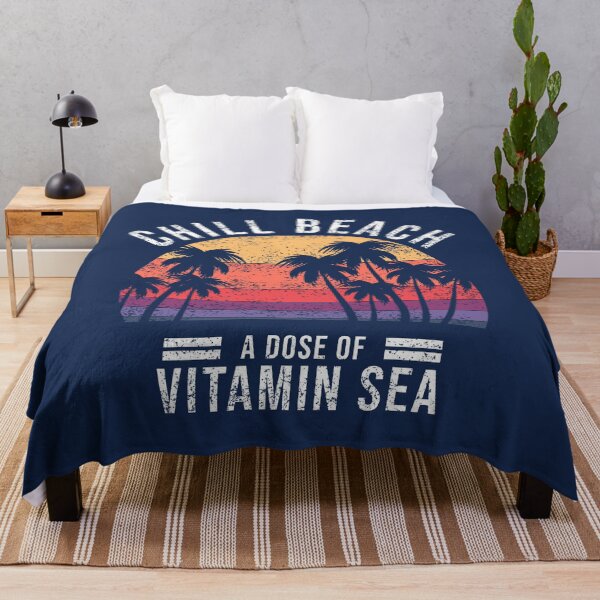 Item preview, Chill Beach, A Dose Of Vitamin Sea: Vintage Sunset Distressed designed and sold by Happy Puppy Print On Demand.