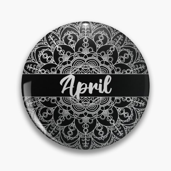 Item preview, April month for bullet journal in silver designed and sold by felinefeelings.