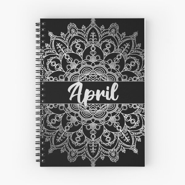 Item preview, April month for bullet journal in silver designed and sold by felinefeelings.