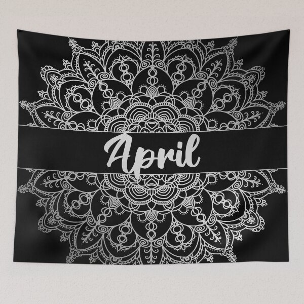 Item preview, April month for bullet journal in silver designed and sold by felinefeelings.