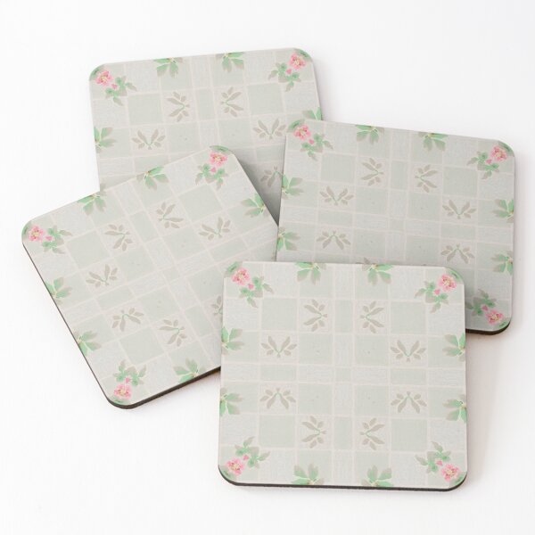 Item preview, Pink Rambling Roses 2  Art Deco Arte Moderne Vintage Inspired  Pattern  designed and sold by Jenny Meehan Art Prints and Patterns  .