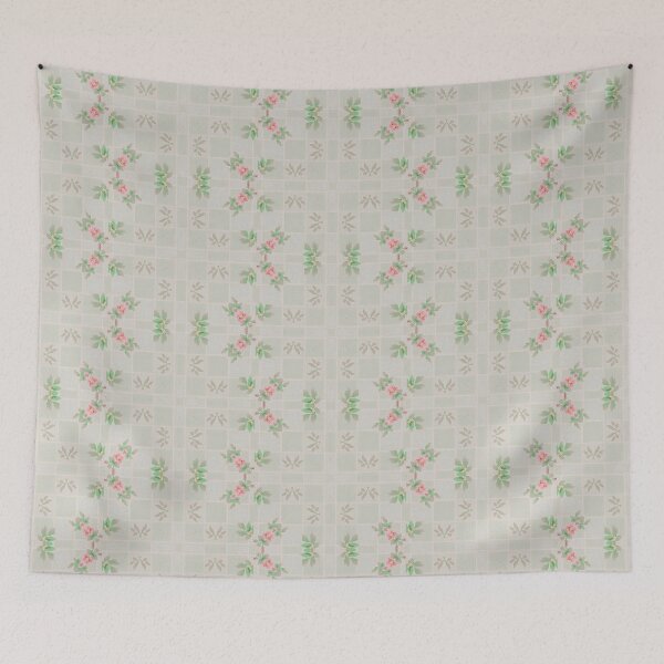 Item preview, Pink Rambling Roses 2  Art Deco Arte Moderne Vintage Inspired  Pattern  designed and sold by Jenny Meehan Art Prints and Patterns  .