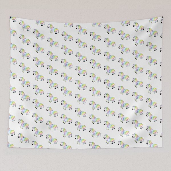 Item preview, Rainbow zebra designed and sold by PlanetAries.