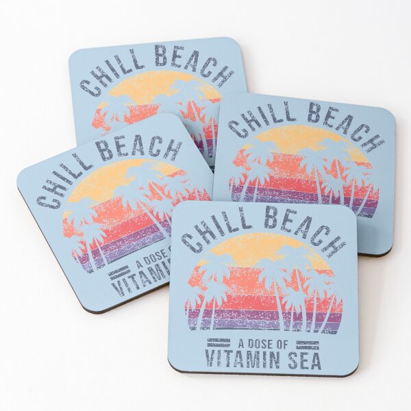 Item preview, Chill Beach, A Dose Of Vitamin Sea: Vintage Sunset Distressed designed and sold by Happy Puppy Print On Demand.