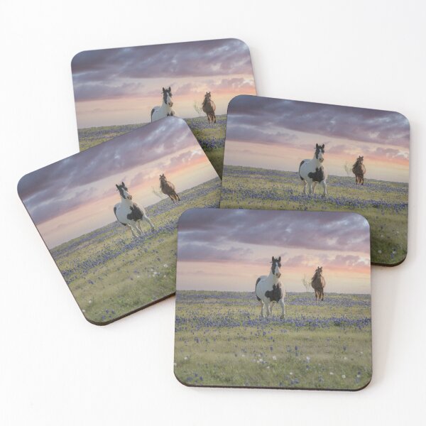 Item preview, Paint horse Galloping through the Bluebonnets designed and sold by BerryvineImage.