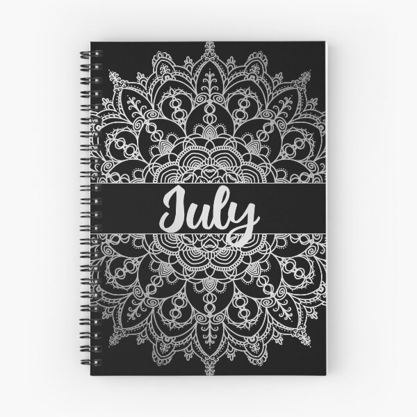 Item preview, July month for bullet journal in silver designed and sold by felinefeelings.