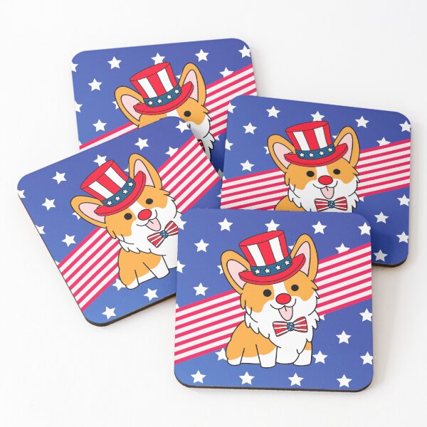 Item preview, Patriotic Corgi 4th of july USA america designed and sold by Mixture-DESIGN.